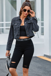 Chaqueta vaquera lavada combinable